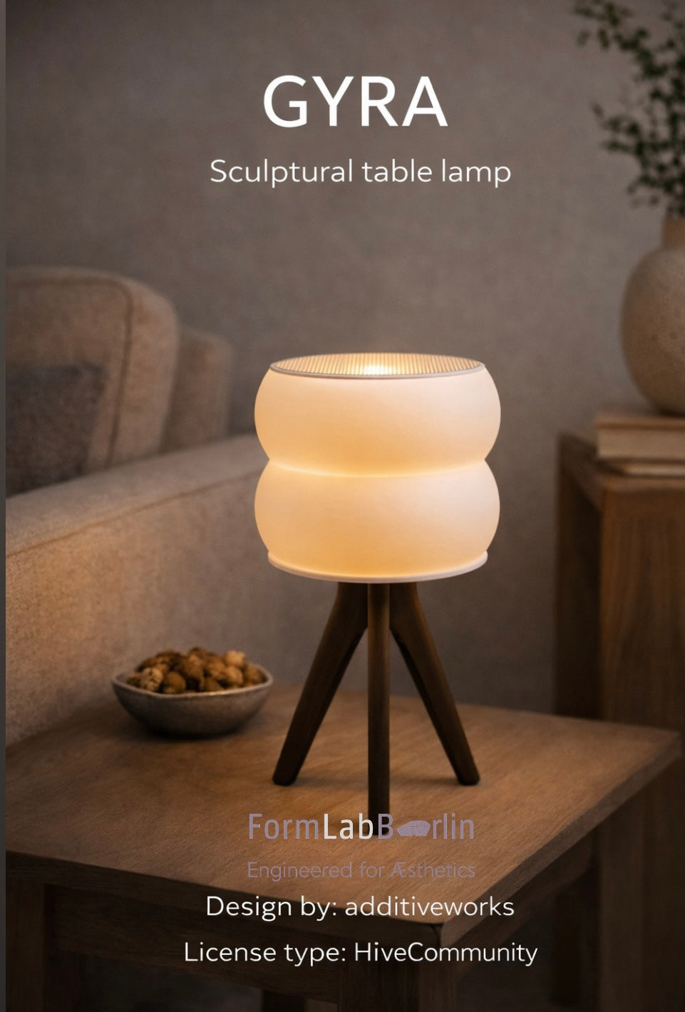 Gyra - Sculptural Table Lamp