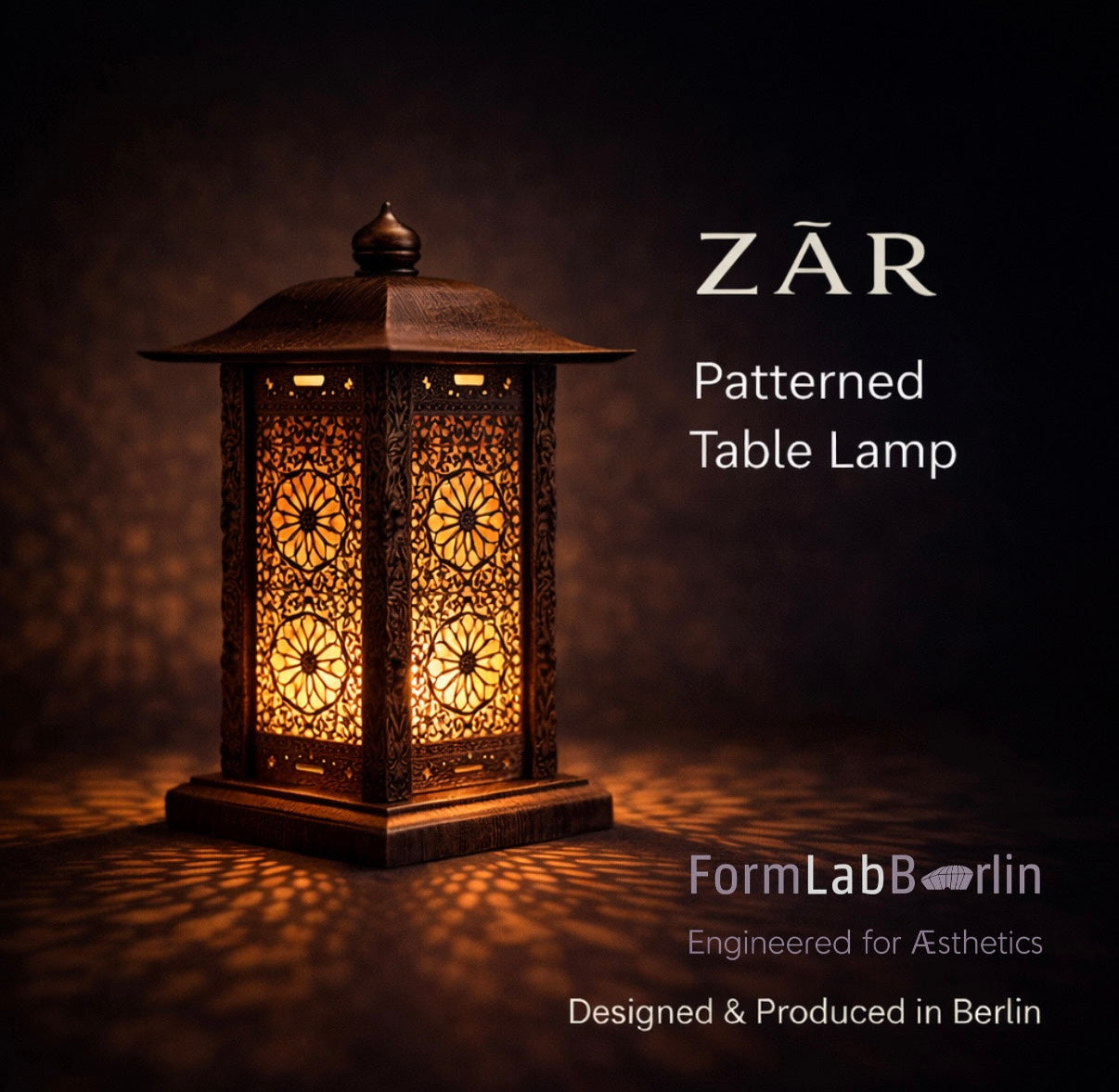 ZĀR - Patterned Table Lamp