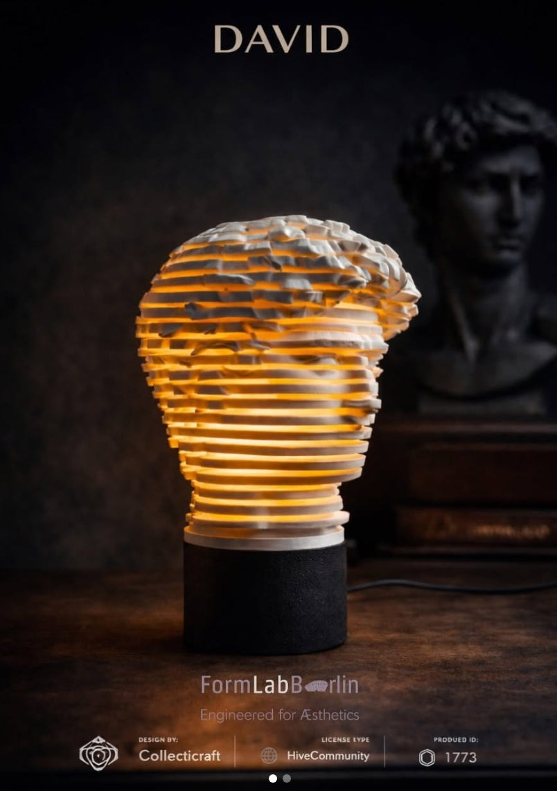 David - Sculptural Table Lamp – FormLab Berlin