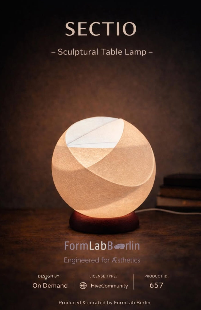 SECTIO — Sculptural Table Lamp